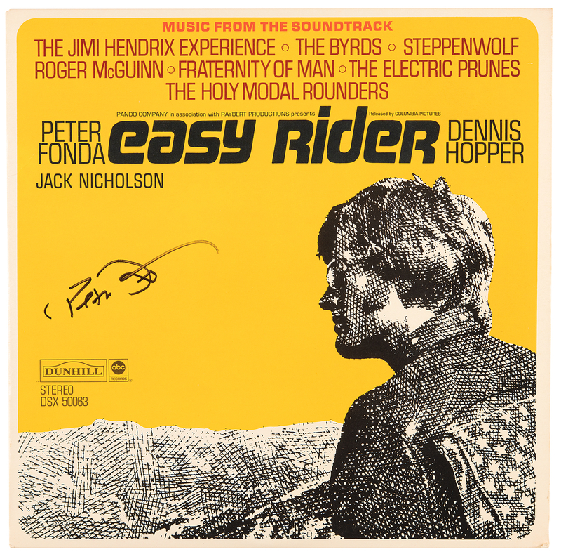 Lot 913 Peter Fonda Signed Album - Easy Rider Soundtrack