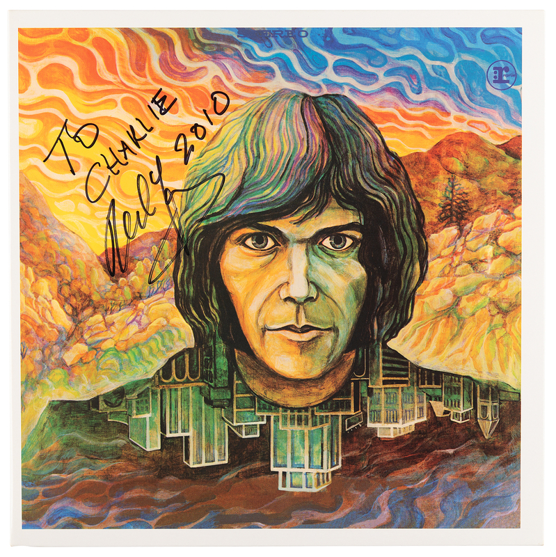 Lot 836 Neil Young Signed Album - Self-Titled Debut (2009 Reissue)