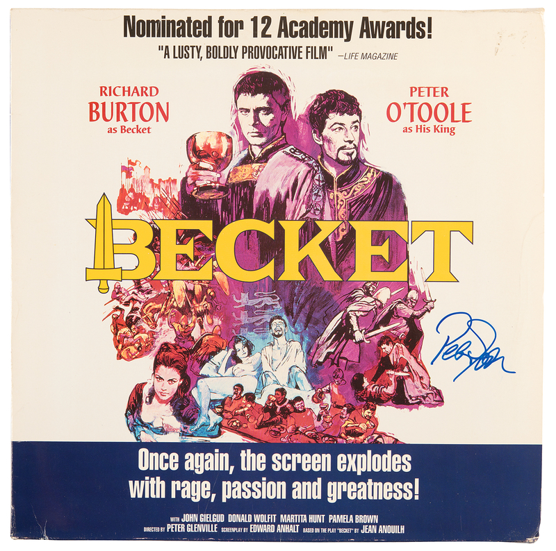 Lot 969 Peter O'Toole Signed LaserDisc - Beckett