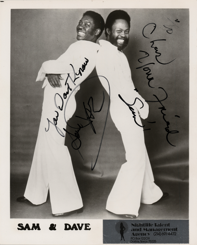 Lot 817 Sam and Dave Signed Photograph