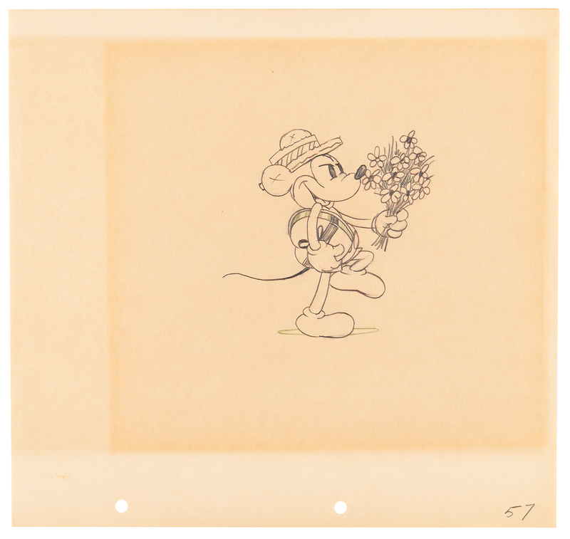 Lot 587 Mickey Mouse production drawing from Puppy Love