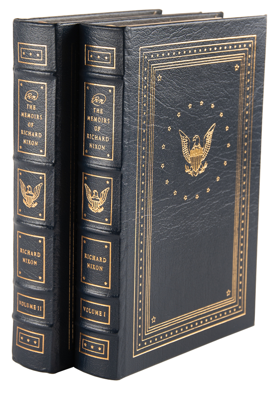 Lot 106 Richard Nixon Signed Book - RN: The Memoirs of Richard Nixon (Collector's Edition)