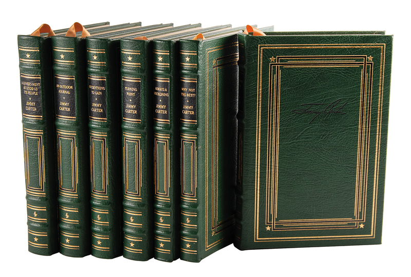Lot 44 Jimmy Carter (7) Signed Collector's Edition Books from Easton Press