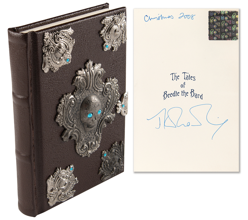Lot 615 J. K. Rowling Signed Book - The Tales of Beedle the Bard (Deluxe Collector's Edition)