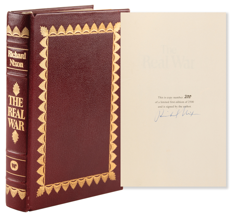Lot 107 Richard Nixon Signed Book - The Real War (Ltd. Ed. #200/2500)