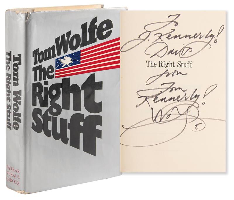 Lot 645 Tom Wolfe Signed Book - The Right Stuff