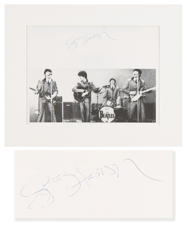 Lot 662 Beatles: George Harrison Signed Photograph