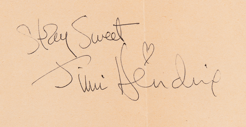 Lot 674 Jimi Hendrix Signature - ?Stay Sweet, Jimi Hendrix