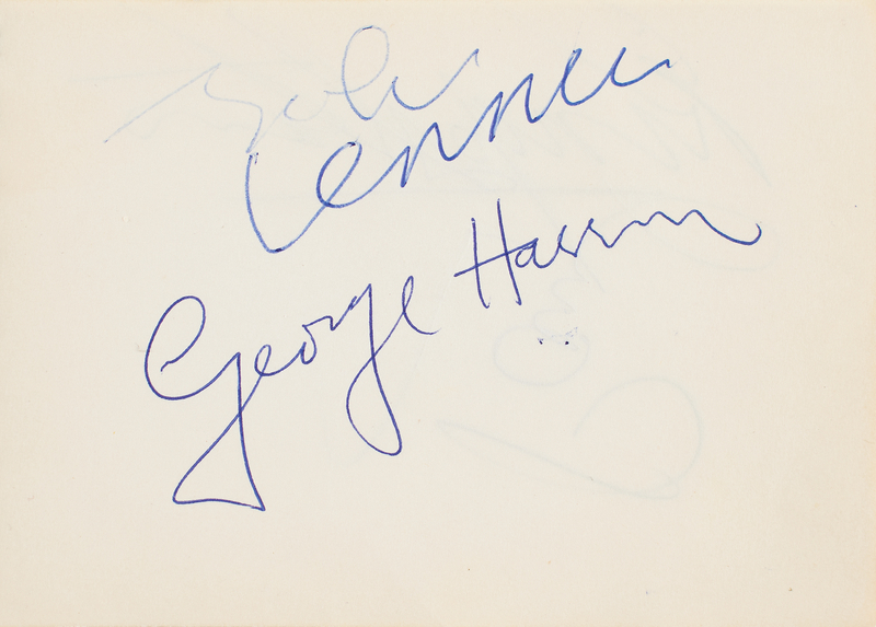 Lot 660 Beatles Signatures (Swedish Tour, October 1963 or July 1964)
