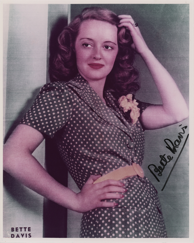 Lot 907 Bette Davis Signed Photograph
