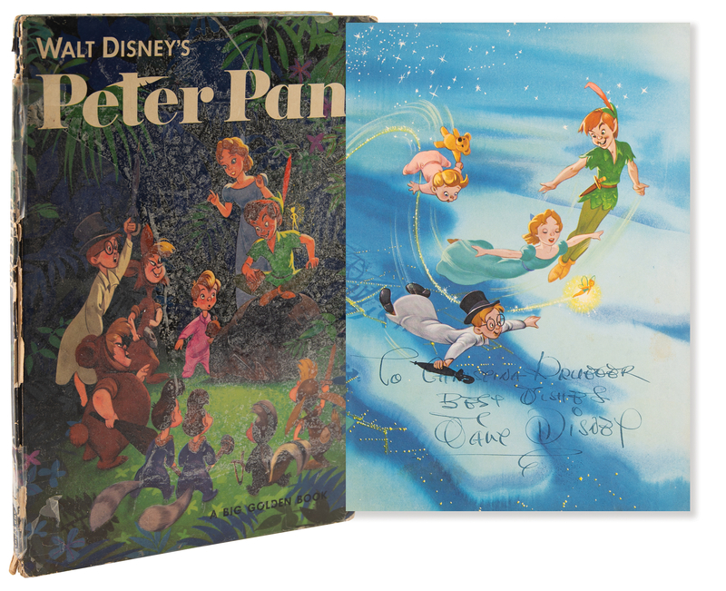 Lot 565 Walt Disney Signed Big Golden Book - Walt Disney's Peter Pan