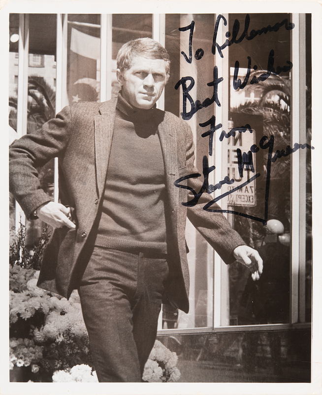 Lot 857 Steve McQueen Signed Photograph