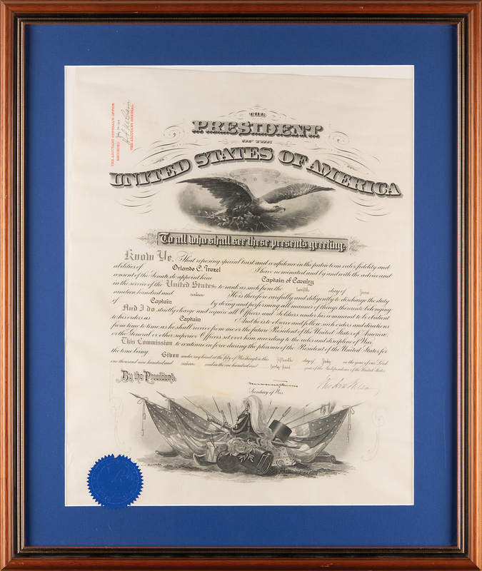 Lot 148 Woodrow Wilson War-Dated Document Signed as President