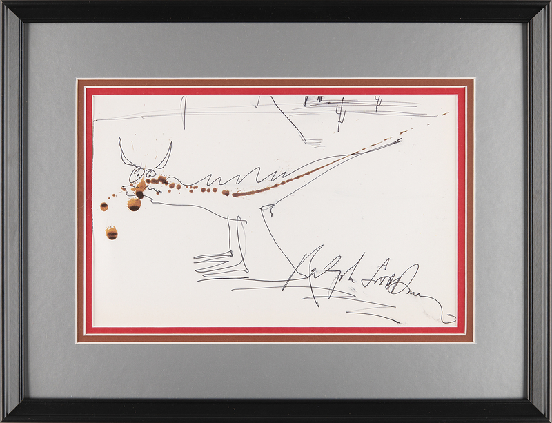 Lot 556 Ralph Steadman Original Artwork