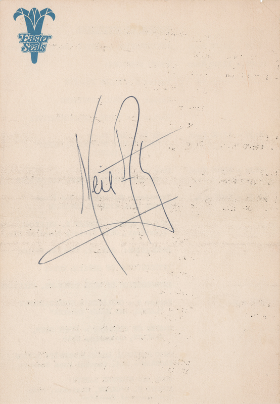 Lot 519 Neil Armstrong Signature