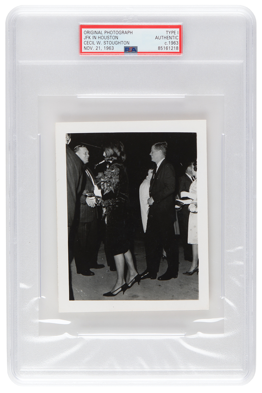 Lot 93 John and Jacqueline Kennedy Original Vintage Photograph by Cecil Stoughton - PSA Type I