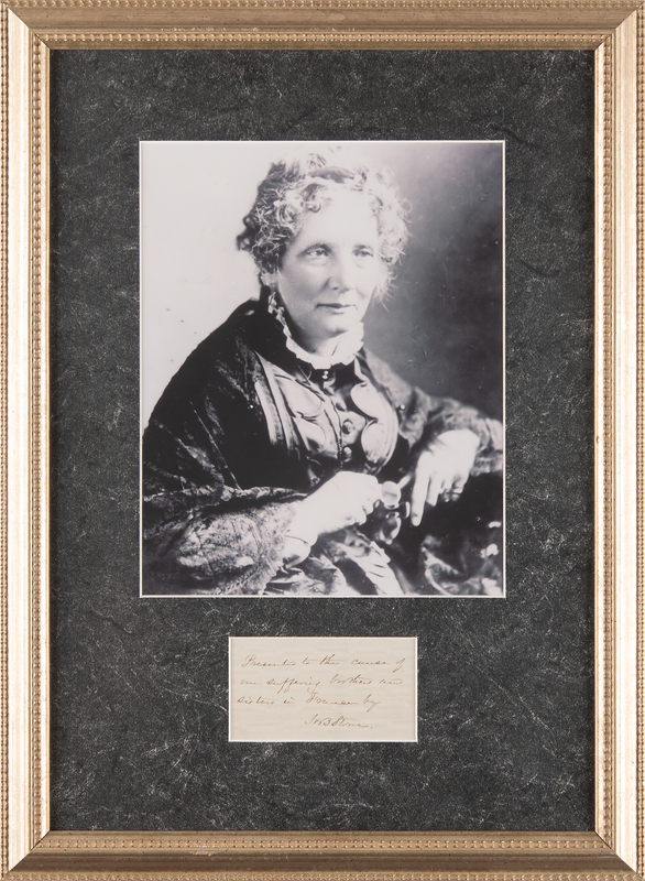 Lot 641 Harriet Beecher Stowe Signature