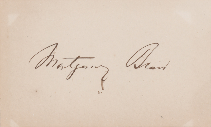 Lot 252 Montgomery Blair Signature