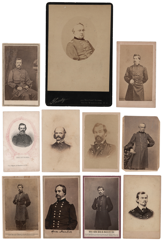 Lot 411 Civil War: Union Generals (11) Cabinet Card and Carte-de-Visite Portraits