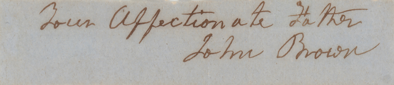 Lot 190 John Brown Signature