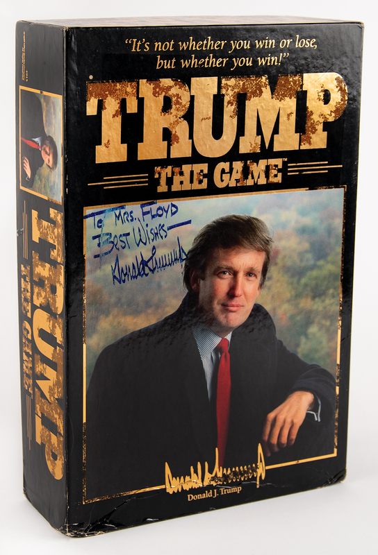 Lot 139 Donald Trump Signed Board Game - Trump: The Game by Milton Bradley