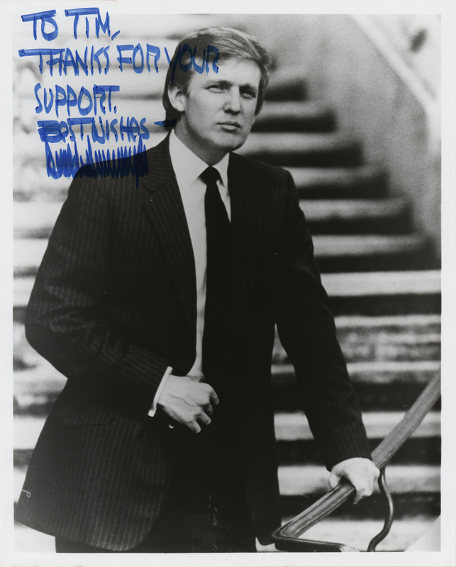 Lot 137 Donald Trump Signed Photograph