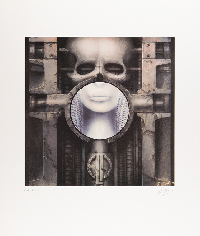 Lot 770 Emerson, Lake, and Palmer: H. R. Giger Signed Lithograph (Ltd. Ed. #AP 7/20) - 22.5˝ x 26.5˝