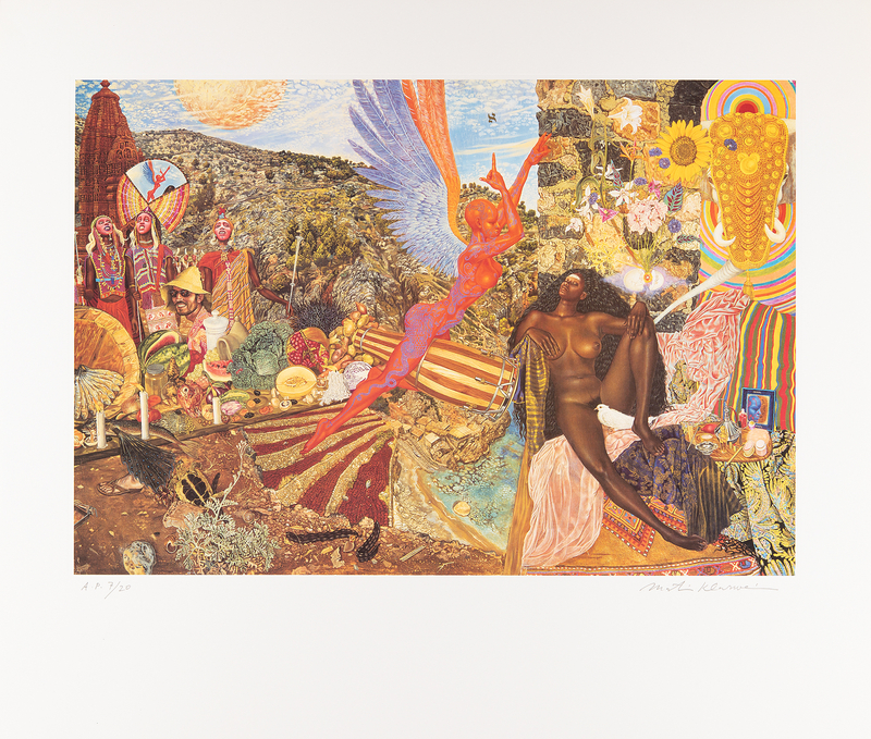 Lot 818 Santana: Mati Klarwein Signed Lithograph (Ltd. Ed. #AP 7/20) - 26.5˝ x 22.5˝