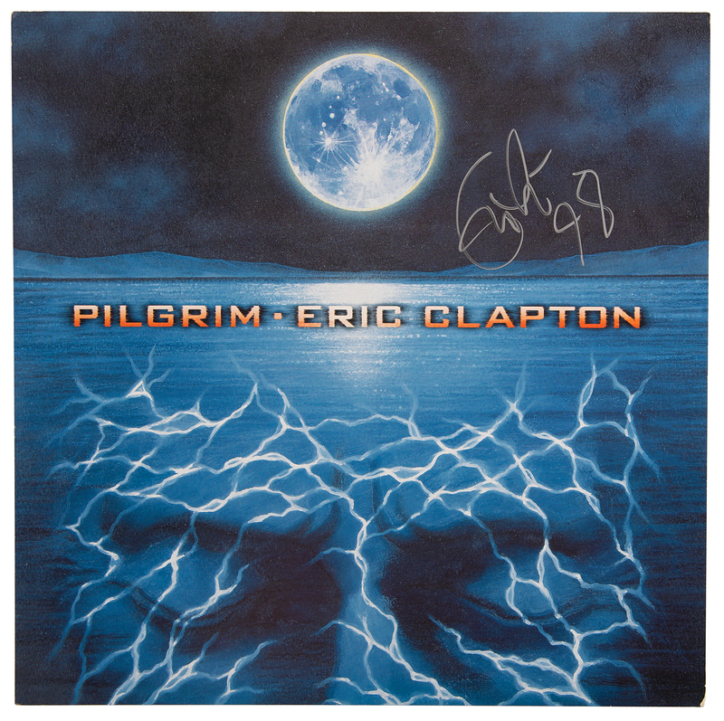 Lot 756 Eric Clapton Signed Album Flat - Pilgrim