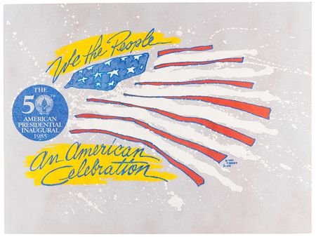 Lot #114 Ronald Reagan and George Bush Signed Inauguration Invitation and Inaugural Gifts/Ephemera - Image 5