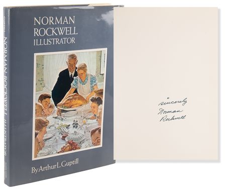 Lot #554 Norman Rockwell Signed Book - Norman Rockwell: Illustrator - Image 1