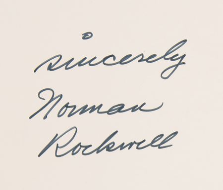 Lot #554 Norman Rockwell Signed Book - Norman Rockwell: Illustrator - Image 2
