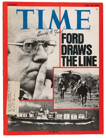 Lot #69 Gerald Ford Signed Time Magazine - Image 1