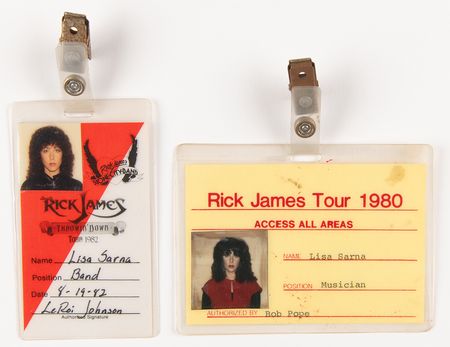 Lot #777 Rick James: Lisa Sarna's Backstage Passes and Ephemera - Image 2