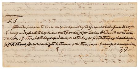 Lot #238 Zachary Taylor Partial Autograph Letter Signed on Indian Affairs, Foreseeing a 