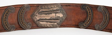 Lot #476 Victorian 13th Hussars Officer's Belt and Pouch - Image 4