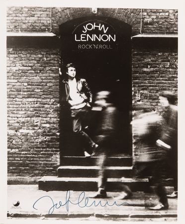 Lot #663 Beatles: John Lennon Signed 'Rock 'n' Roll' Promotional Photograph - From the Collection of Beatles Press Officer Derek Taylor - Image 1