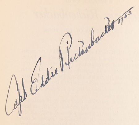 Lot #459 Eddie Rickenbacker Signed Book - Seven Came Through - Image 2