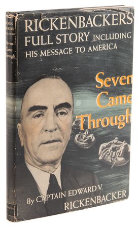 Lot #459 Eddie Rickenbacker Signed Book - Seven Came Through - Image 3
