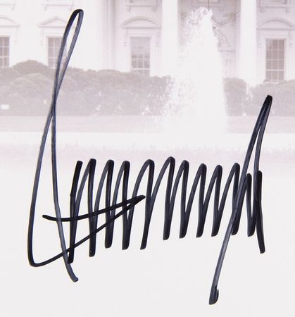 Lot #134 Donald Trump Oversized Signed Print - Image 2