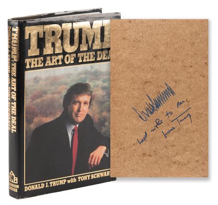 Lot #142 Donald and Ivana Trump Signed Book - The Art of the Deal - Image 1
