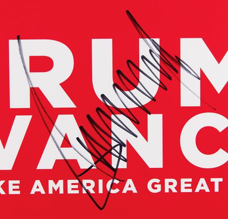 Lot #136 Donald Trump Signed Campaign Sign - Image 2