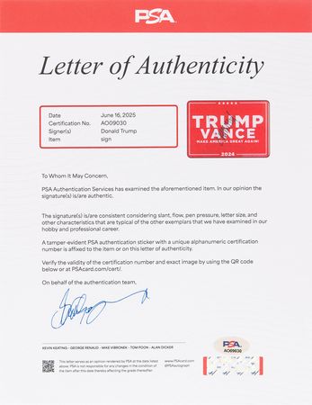 Lot #136 Donald Trump Signed Campaign Sign - Image 4