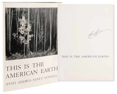 Lot #545 Ansel Adams Signed Book - This Is the American Earth - Image 1