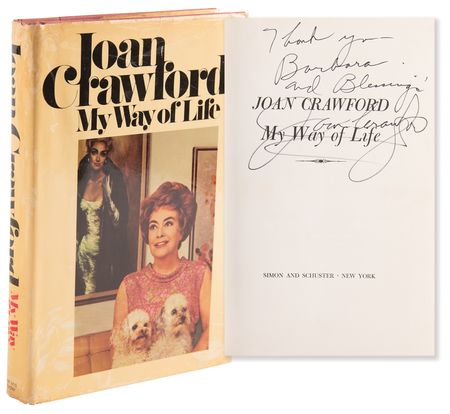 Lot #903 Joan Crawford Signed Book - My Way of Life - Image 1