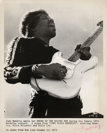Lot #776 Jimi Hendrix (7) Original Photographs - Image 2