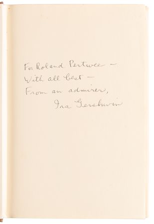 Lot #710 Ira Gershwin Signed Book - Lyrics on Several Occasions - Image 4