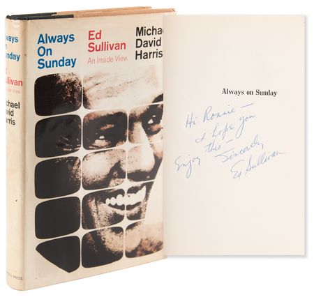 Lot #992 Ed Sullivan Signed Book - Always On Sunday - Image 1