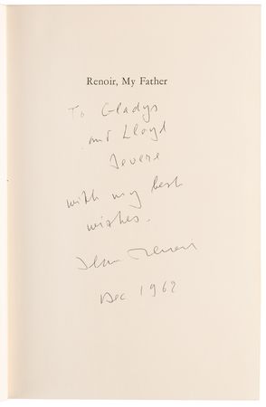 Lot #976 Jean Renoir Signed Book - Renoir, My Father - Image 4
