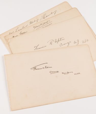 Lot #267 Thomas Edison and Francis Robbins Upton Signatures - Image 1